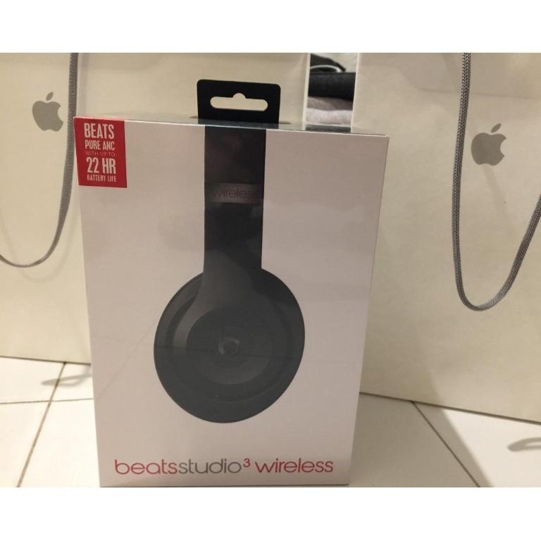 Beats Studio 3 wireless Black Brand New + Official Warranty + Receipt