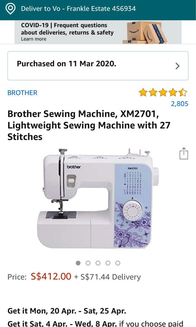 brother sewing machine xm2701