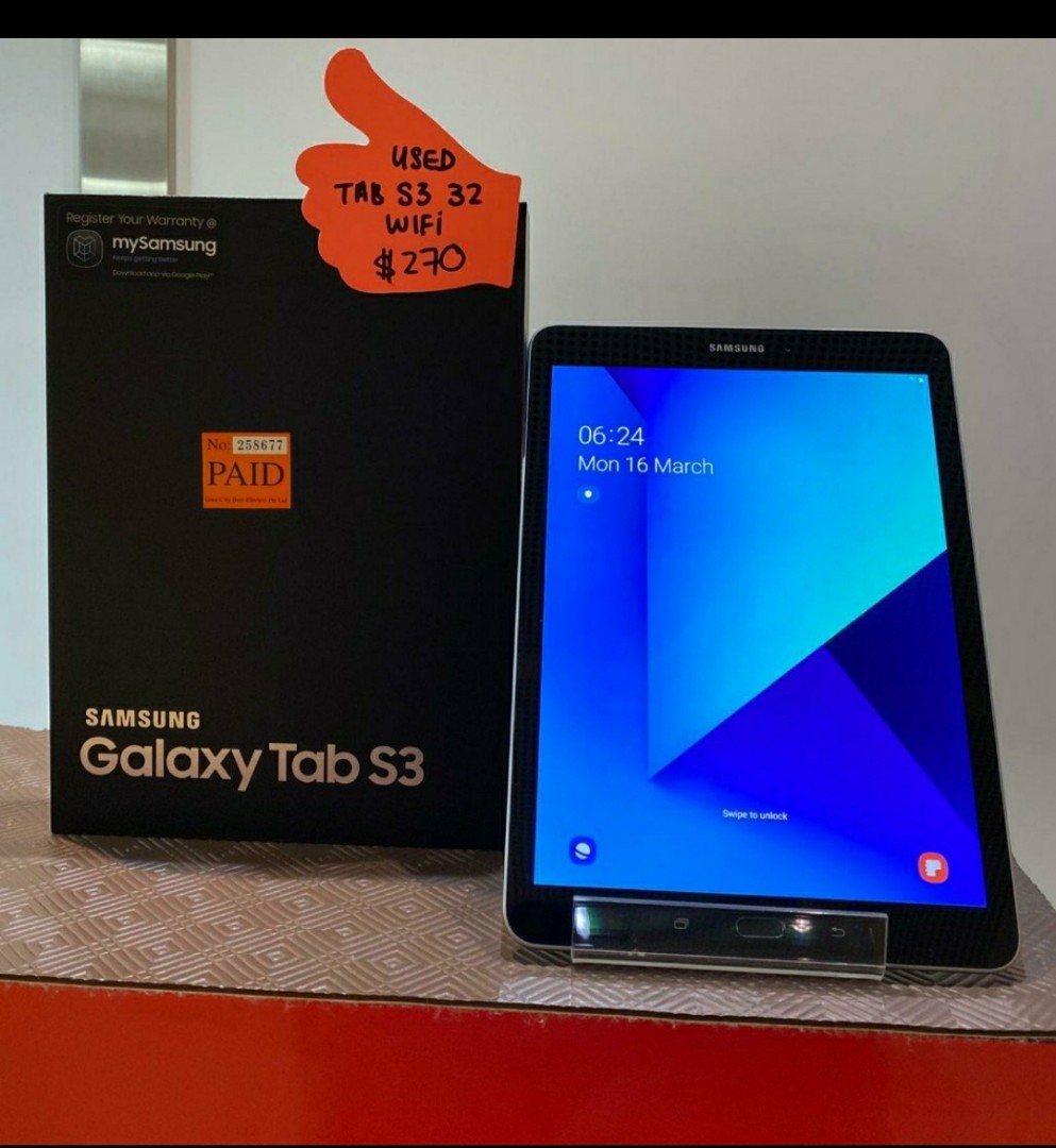 Used Samsung Tab S3 9.7 Wifi