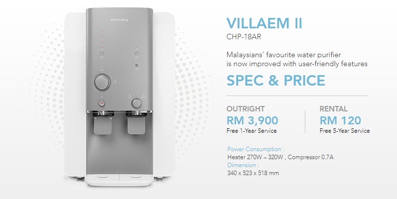 Coway villaem 2 spec clearance