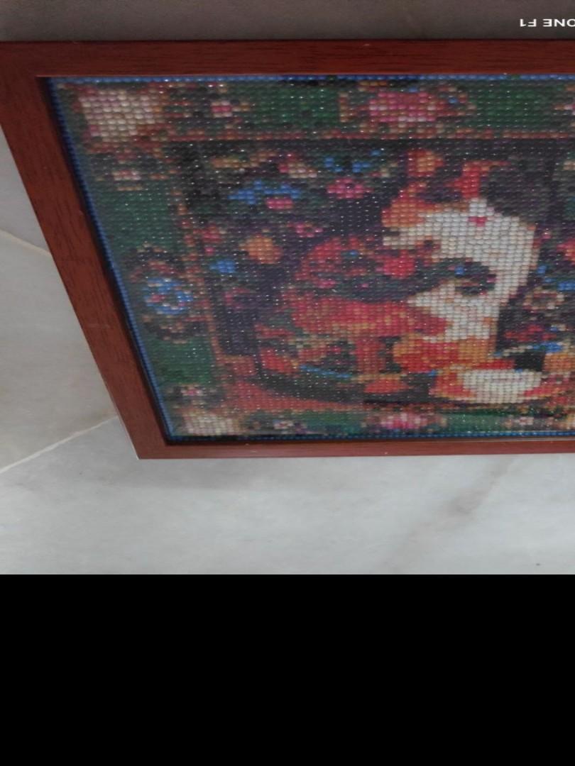 Diamond Painting Decoration Psychedelic Cats Design Craft
