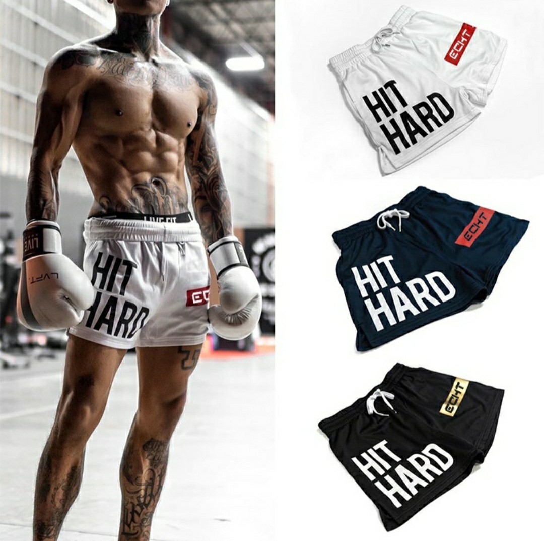 ECHT Hit Hard Sports Shorts, Men's 