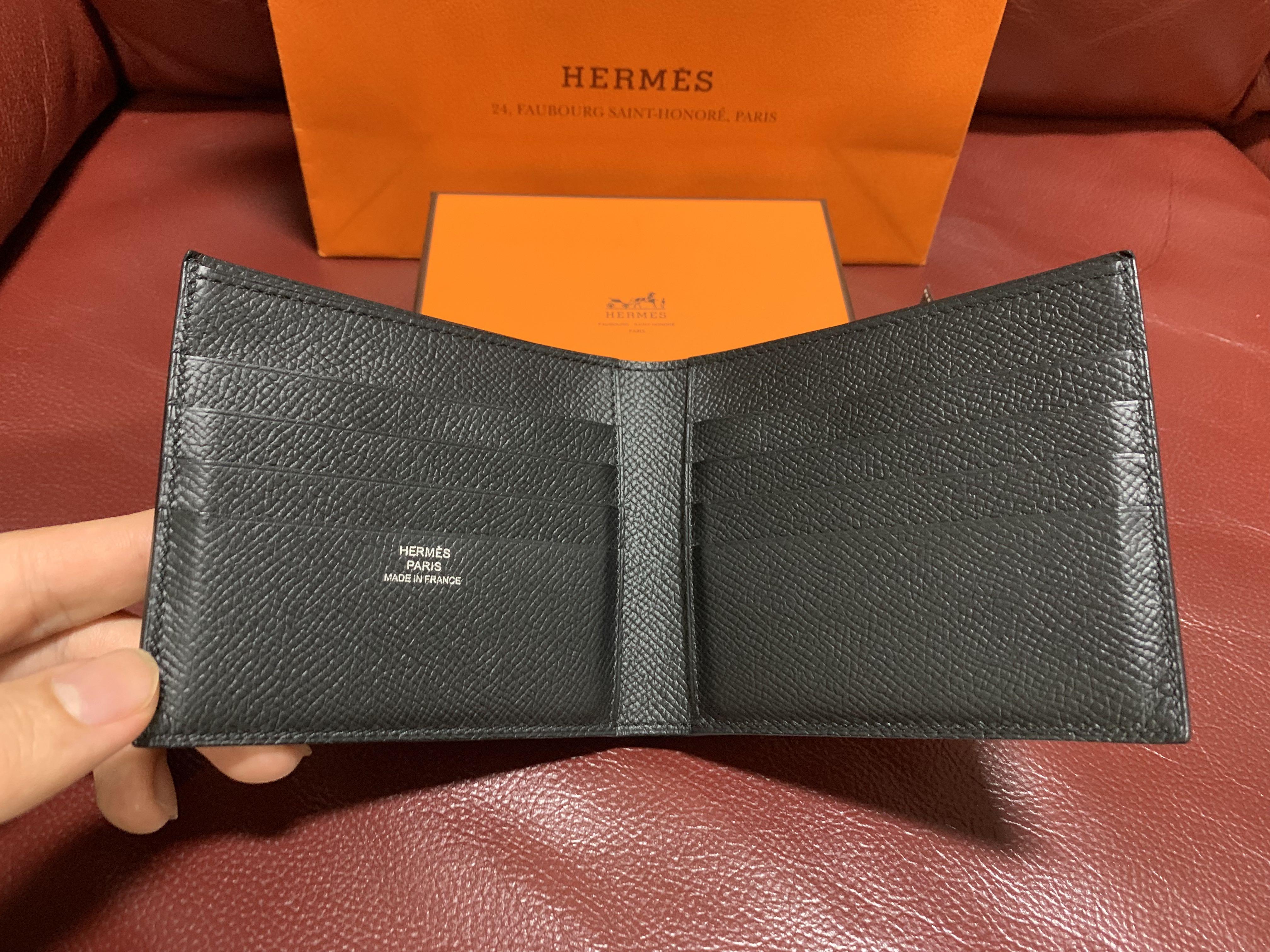 RARE HERMÈS PORTEFUILLE MC² COPERNIC WALLET Brown Leather Money