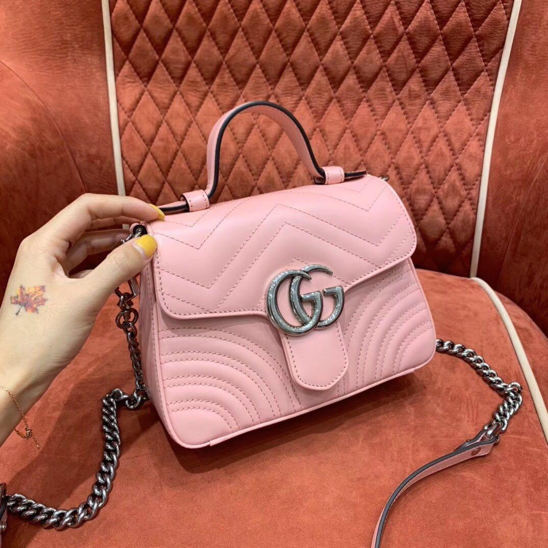 gg marmont mini top handle bag