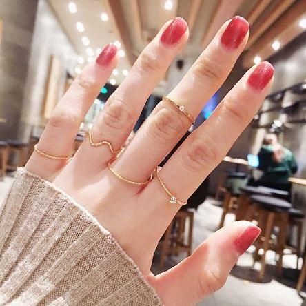 Gold and silver hot sale ring set