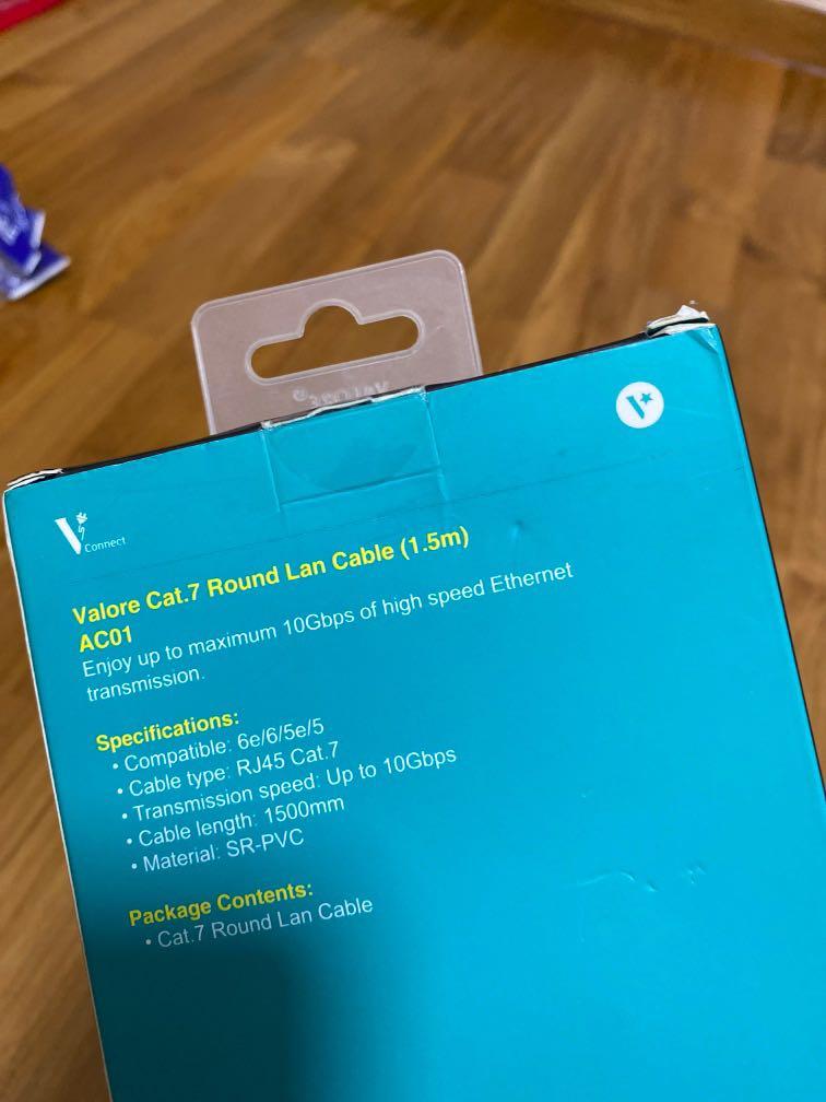Lan cable (Category: Cables & Adaptors) located in Singapore. Submitted by blacknot (Listing ID 285870139, Image 2). Description: 1.5m....never opened.