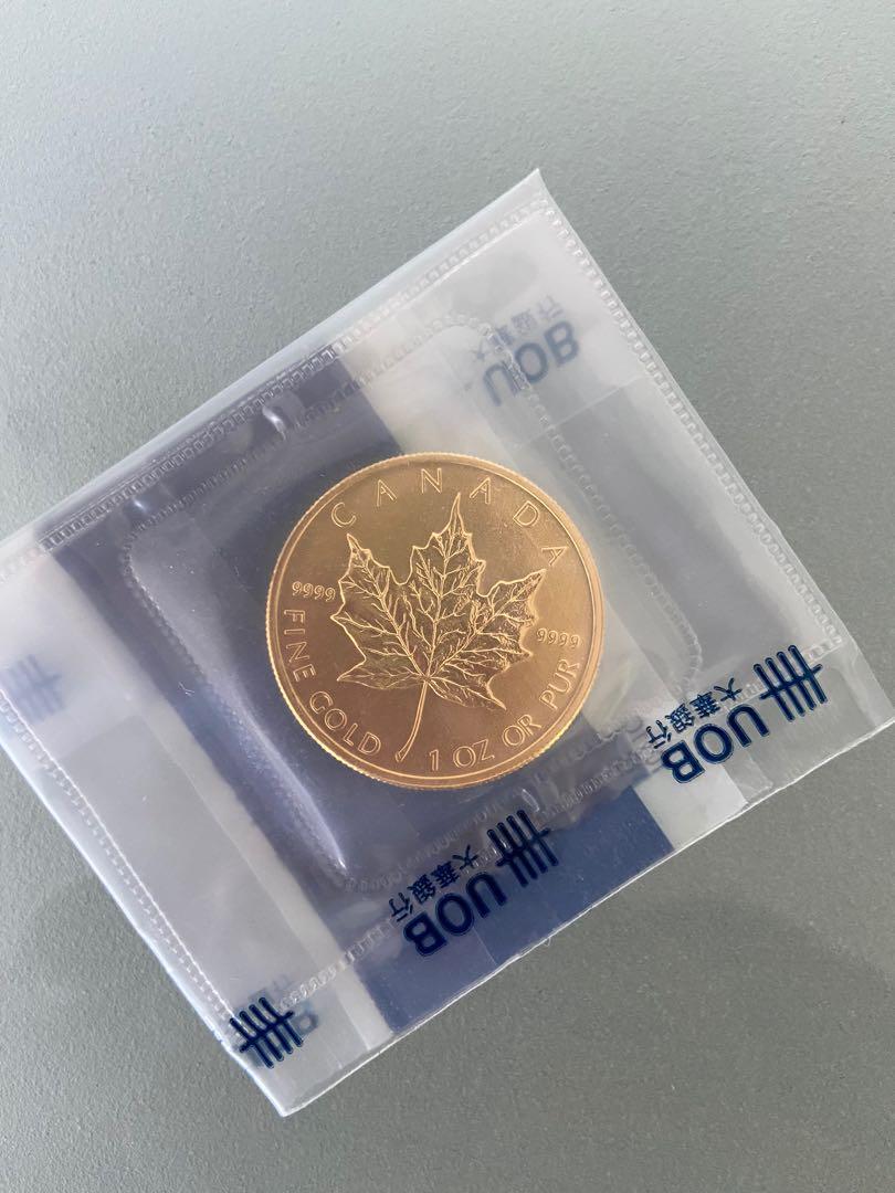 Maple Leaf 1 Oz Gold Coin Uob Sealed Hobbies Toys Collectibles Memorabilia Currency On Carousell