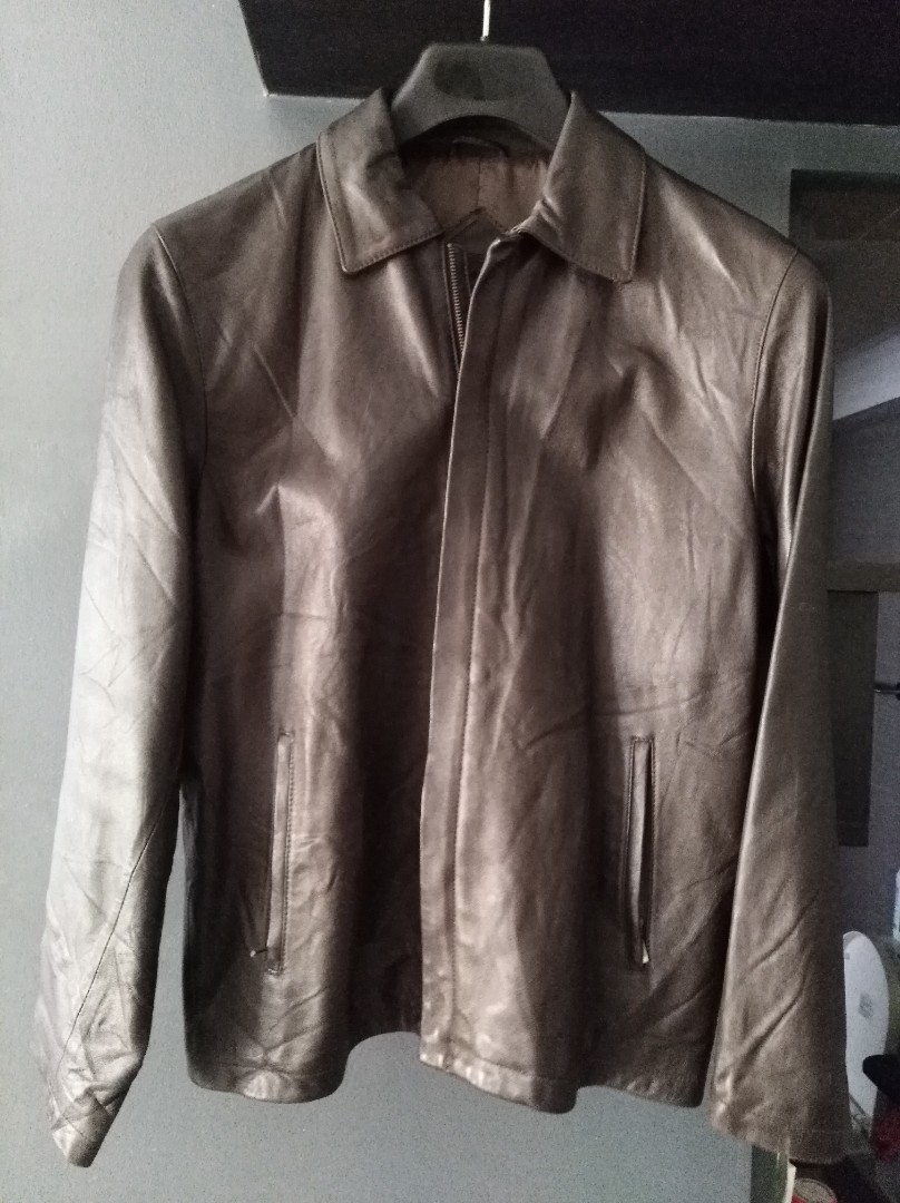 balenciaga leather jacket mens