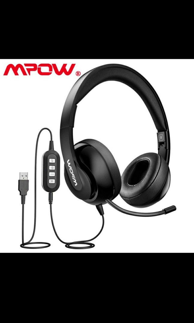 wired usb headset mpow