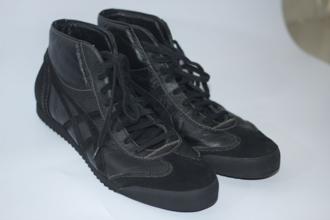 Onitsuka tiger mexico mid runner black hotsell