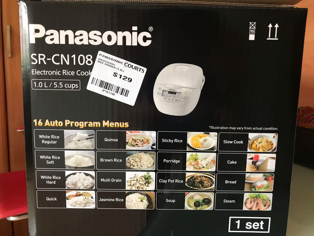 Panasonic Rice Cooker SRCN108, TV & Home Appliances, Kitchen