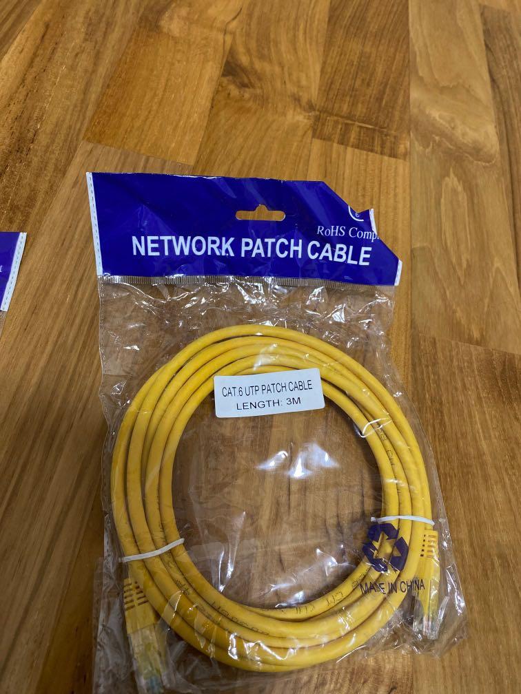 Patch cable (Category: Cables & Adaptors) located in Singapore. Submitted by blacknot (Listing ID 285869144, Image 2). Description: 1m cable-$3 3m cable-$5.