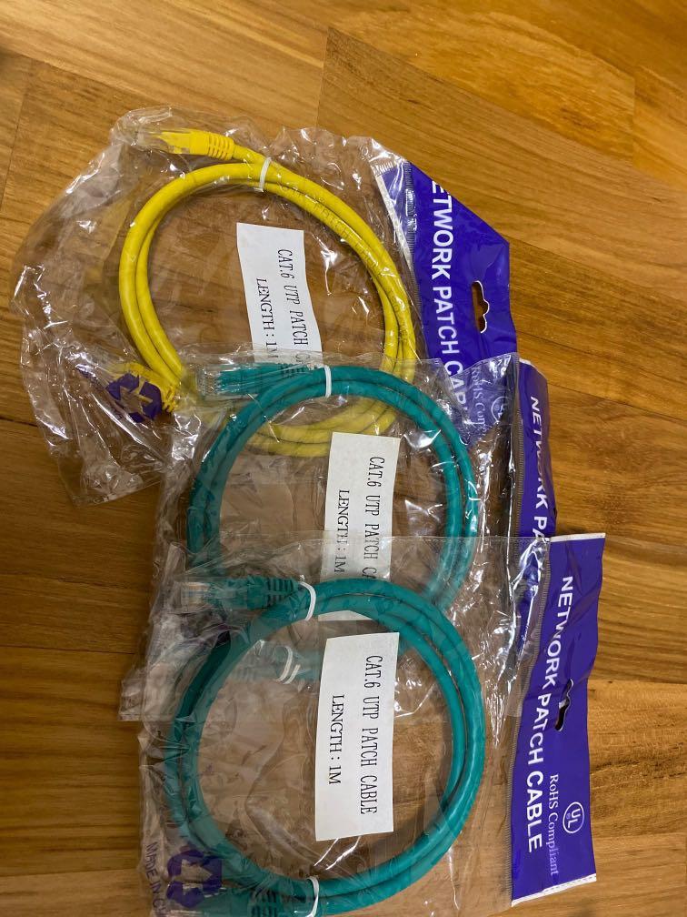 Patch cable (Category: Cables & Adaptors) located in Singapore. Submitted by blacknot (Listing ID 285869144, Image 3). Description: 1m cable-$3 3m cable-$5.