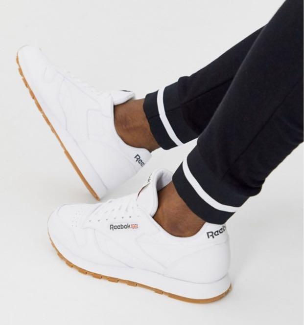 Reebok discount white leather