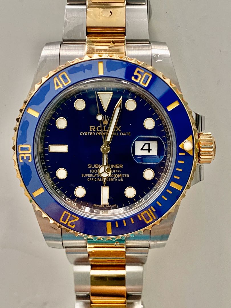 Gold online submariner blue