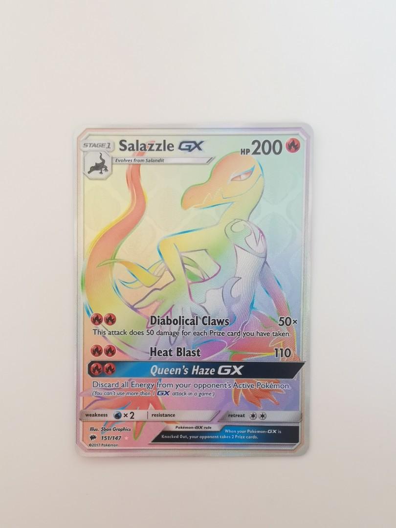 Salazzle GX 151/147 Hyper (Rainbow) Rare, Hobbies & Toys, Toys