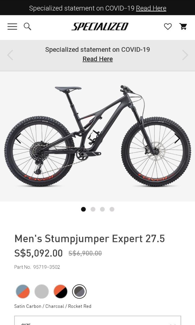 Men's stumpjumper store expert 27.5