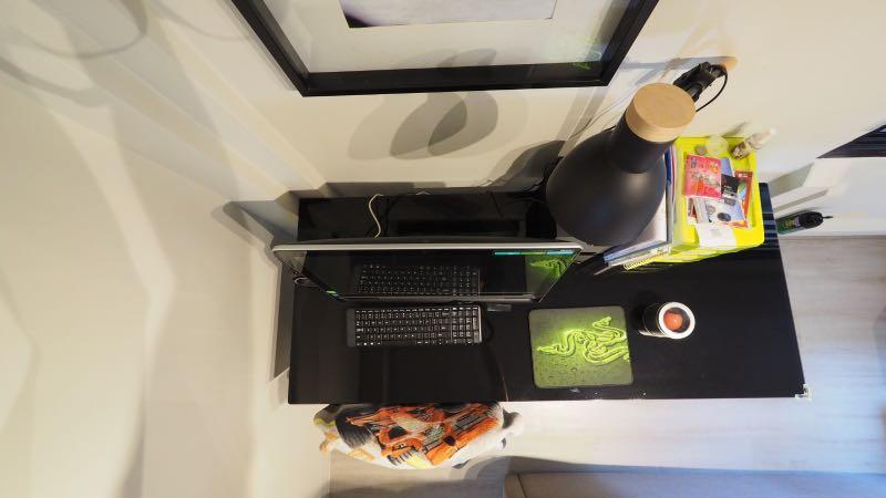 Study Table (Category: Tables & Sets) located in Singapore. Submitted by indulgence86 (Listing ID 285885654, Image 3). Description: V.hive office desk in glass and aluminium frame Very good condition Collection from void deck.