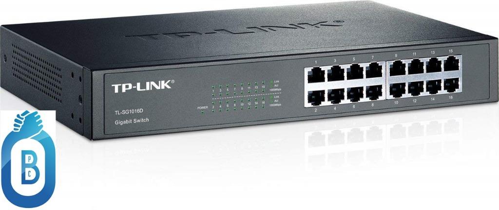 TPLINK SWITCH HUB (16-PORT GIGABIT) (Category: Networking) located in Quezon City. Submitted by besteinpc (Listing ID 232649957, Image 1). Description: TPLINK SWITCH HUB (16-PORT GIGABIT) TPLINK-16PORT GIGABIT (TL-SG1016D) 16 10/100/1000Mbps ports Innovative energy-efficient technology saves power consumption Supports MAC address self-learning, Auto MDI/MDIX and Auto negotiation Plug & play design Please message seller for item availability befor