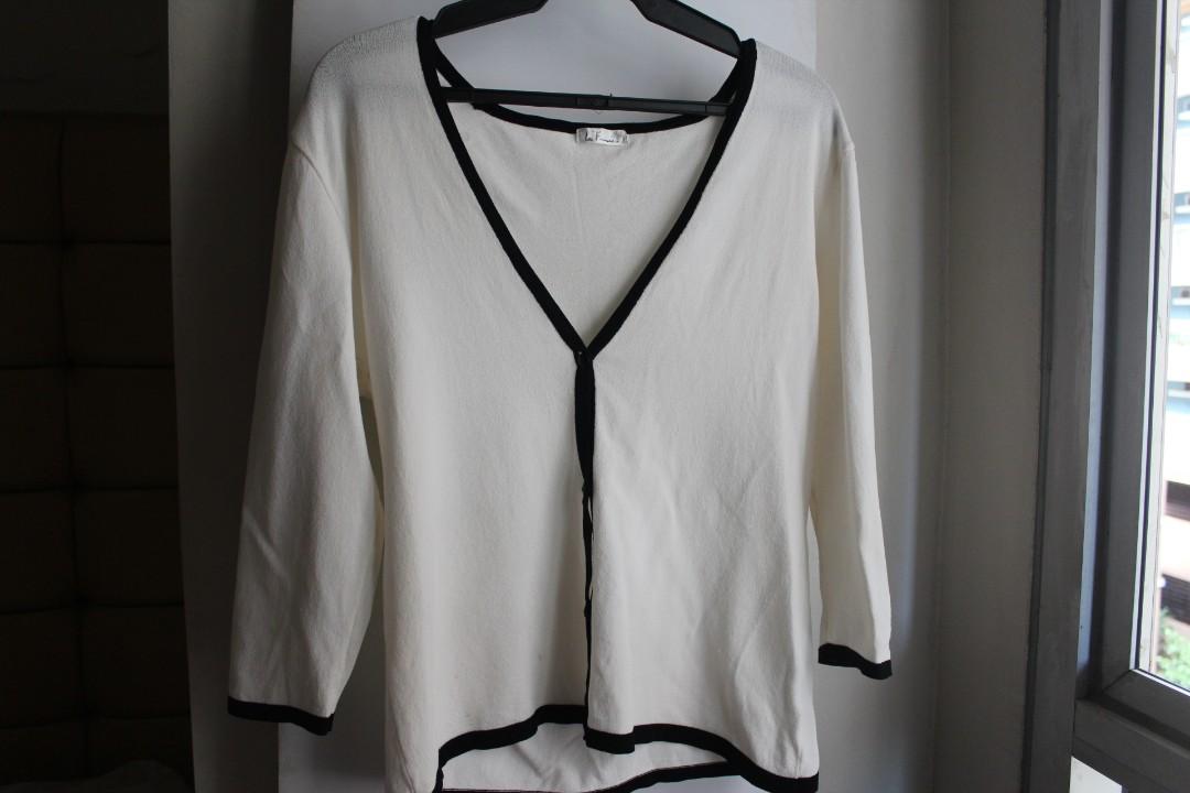 black button down sweater women's