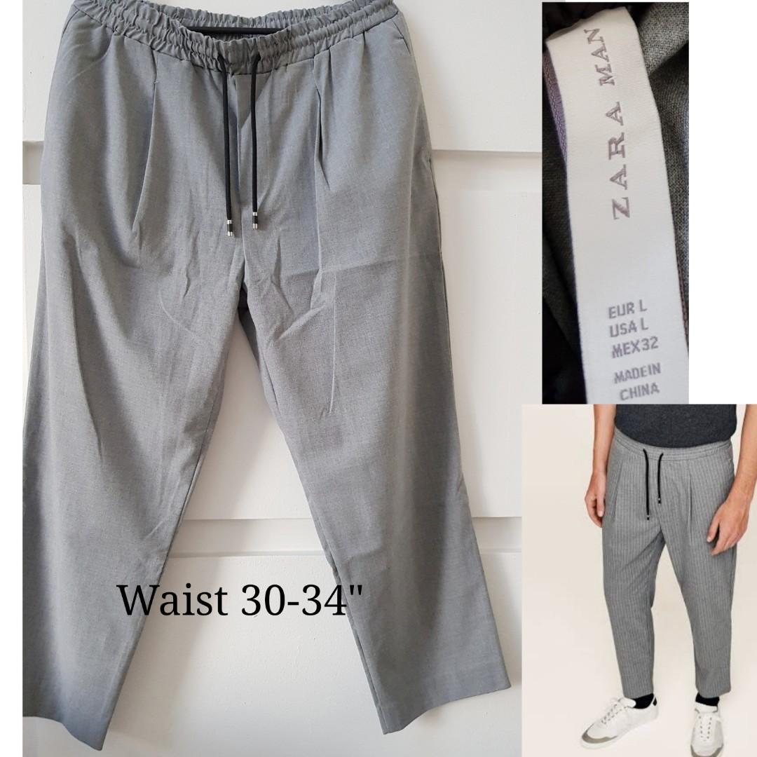 Zara Man jogging trousers pants, Men's Fashion, Bottoms, Trousers on  Carousell