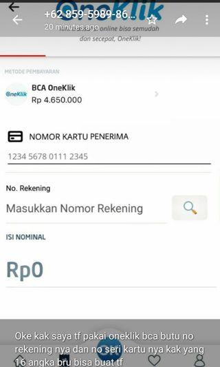 Penipuan Bca Oneklik Fesyen Wanita Carousell Indonesia