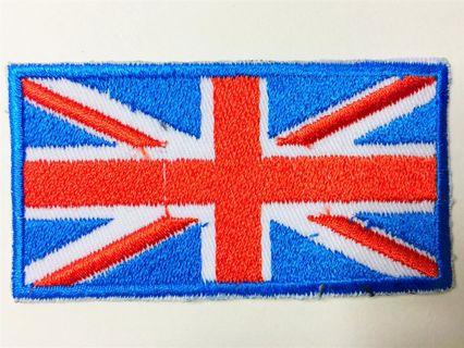 Flag  of  England  United Kingdom  Great  Britain  Souvenir Cloth  Patch - Mini Cooper