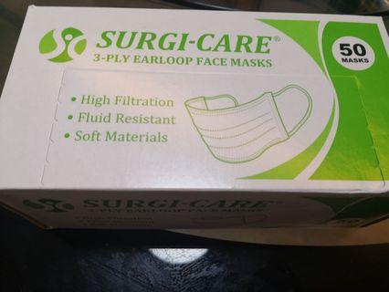 Surgi-Care Mask 3層掛耳earloop口罩