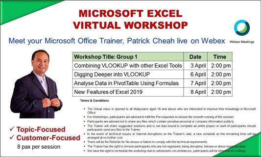 Microsoft Excel Virtual Workshop