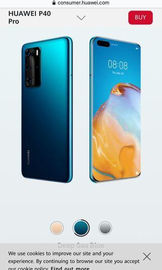 Huawei P40 Pro 256G (deep sea blue) with gifts set