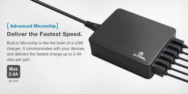 Xtar 6 Port 45w USB Charging Hub | Fast Charger | USB Charger