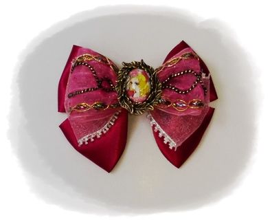 現貨 LADY OSCAR 凡爾賽的玫瑰 女強人奧斯卡 動漫卡通 時光寶石髮夾 頭箍 Bow Hair Clip Hair Band629748234868511110