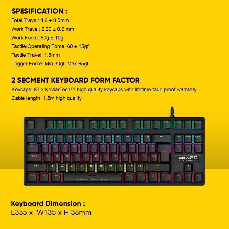 Armaggeddon MK-2C Mechanical keyboard, Computers & Tech, Parts ...