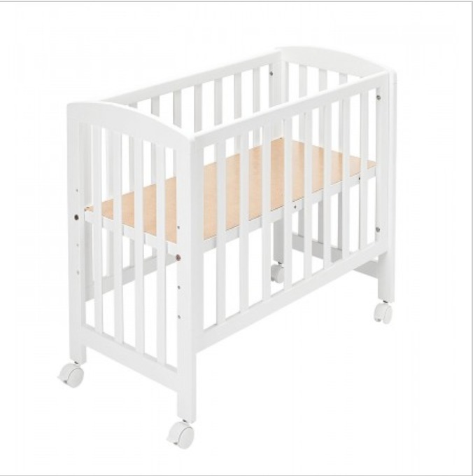 Small Cot BabyDan Alfred By My Side Bedside Crib White Babies Kids Baby Nursery Kids Furniture Cots Cribs on Carousell