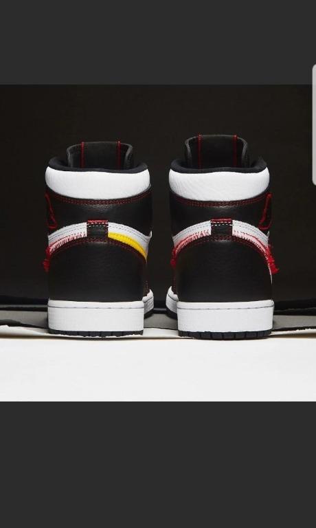 Air jordan 1 mid sales black tour yellow gym red