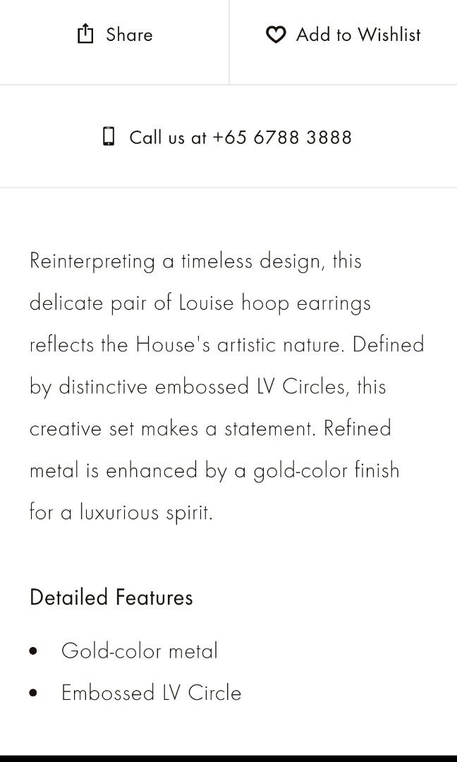 Louis Vuitton Earrings M00474 Monogram Booklet Mini Hoop Wi No.903