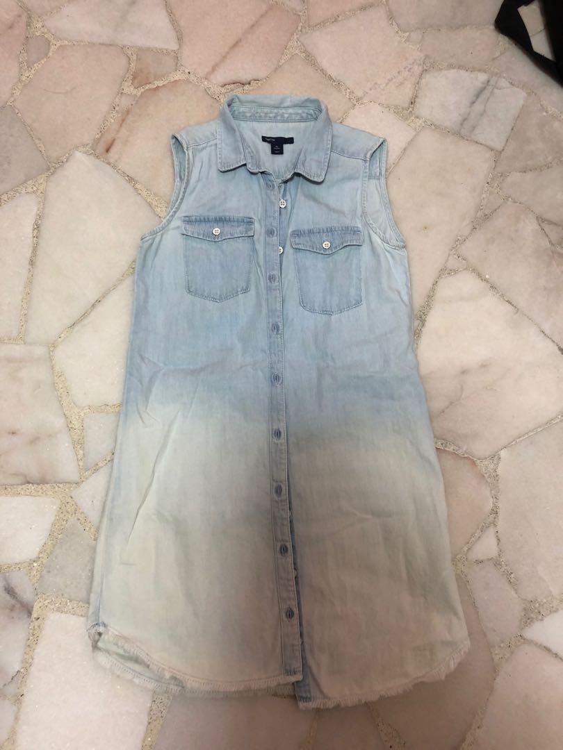 gap girls denim dress