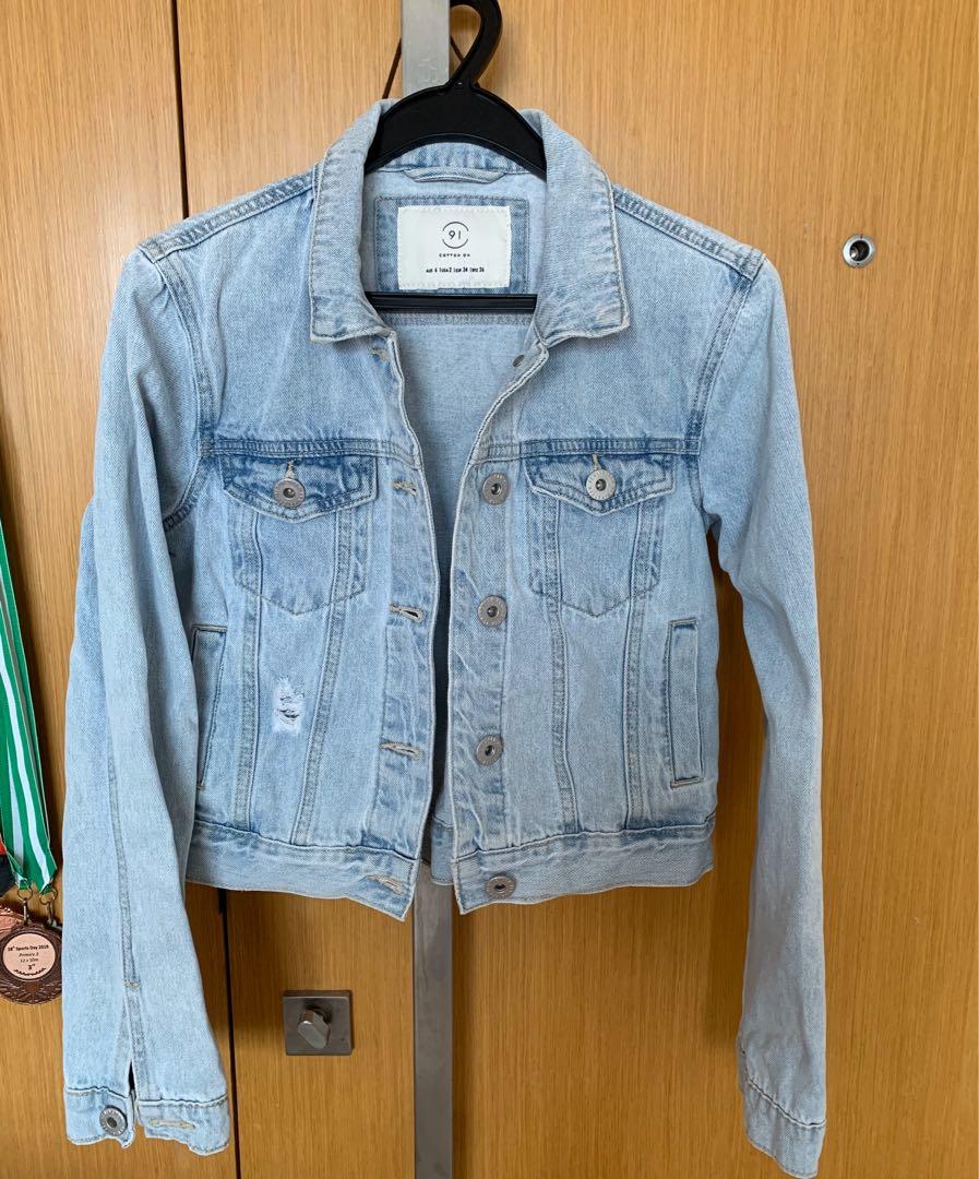 colour Denim Jacket Cotton 
