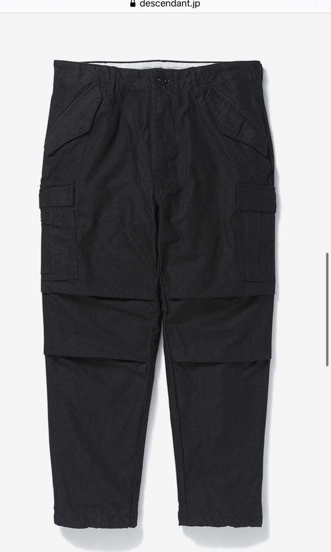 パンツ DESCENDANT D-65M SATIN TROUSERS 3 DESCENDANT/D-65M SATIN TROUSERS (OLIVE DRAB)