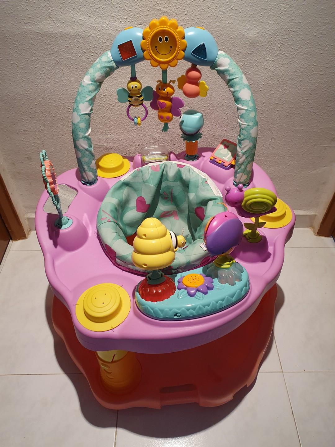 Evenflo exersaucer pink online bumbly