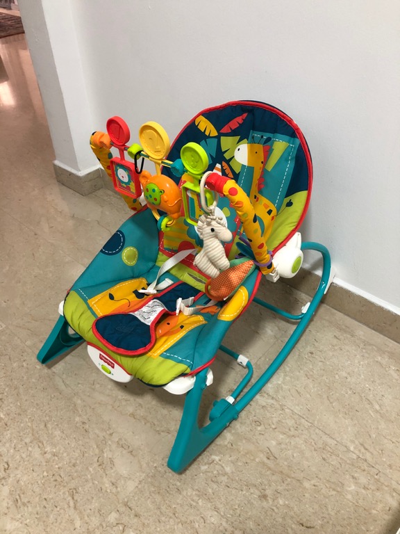 Fisher Price InfanttoToddler Rocker Dark Safari, Babies & Kids, Infant Playtime on Carousell