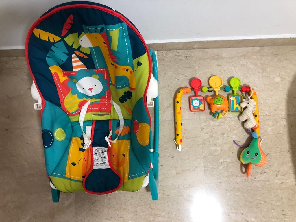 Fisher Price InfanttoToddler Rocker Dark Safari, Babies & Kids, Infant Playtime on Carousell