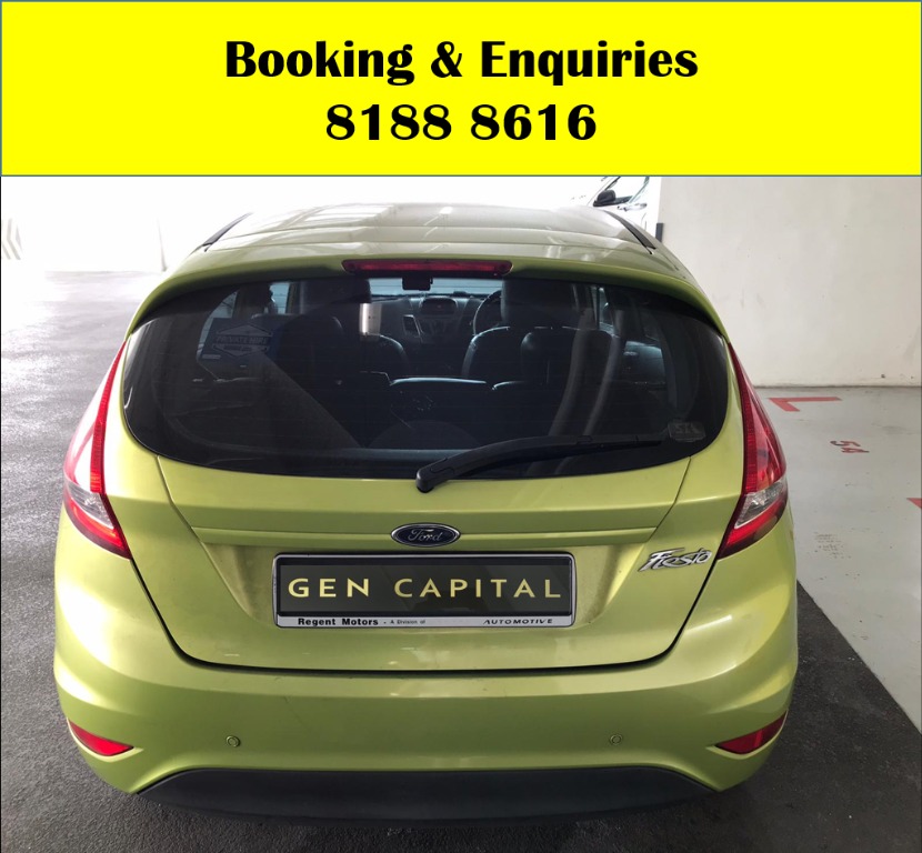 Ford Fiesta LOWEST RENTAL IN TOWN! Rent a car from us today & travel with a peace of mind! We have lowered our rental rates with additional Free rental and Petrol vouchers for new signups! Whatsapp 8188 8616 now to reserve a car now!
