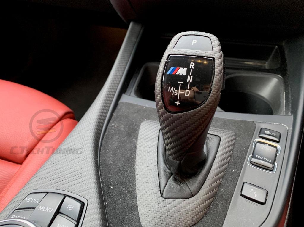 SalesAfter - The Online Shop - BMW M Performance F20 F21 F22 F23 Shift knob  carbon with alcantara gear bag