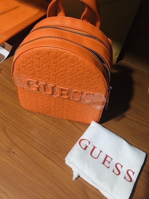 guess leather backpack mens