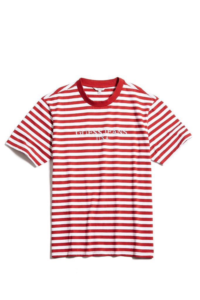 Asap rocky guess red stripe