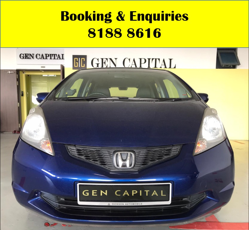 Honda Jazz LOWEST RENTAL IN TOWN! Rent a car from us today & travel with a peace of mind! We have lowered our rental rates with additional Free rental and Petrol vouchers for new signups! Whatsapp 8188 8616 now to reserve a car now!