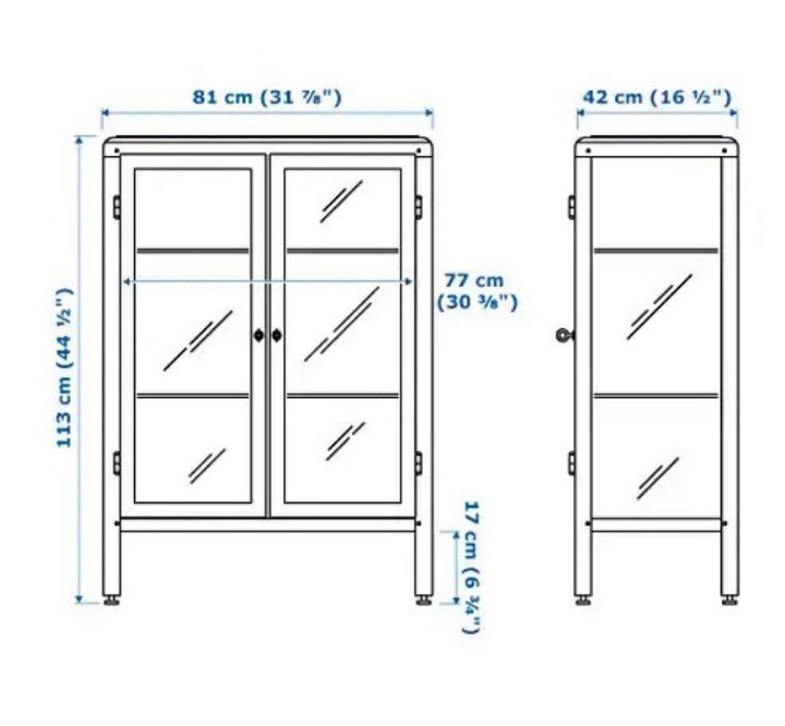 IKEA Cabinet 99%new (Col. Grey)
