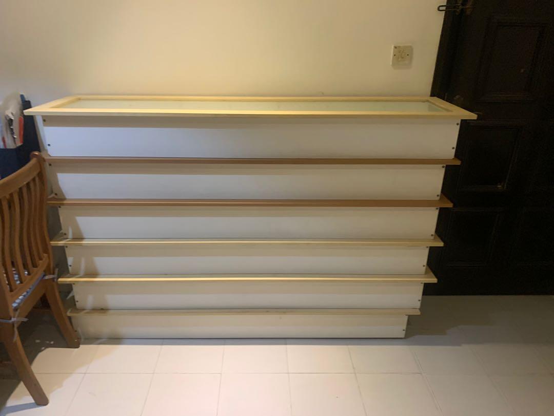 IKEA glass door CD/DVD wall storage units, Furniture & Home Living ...