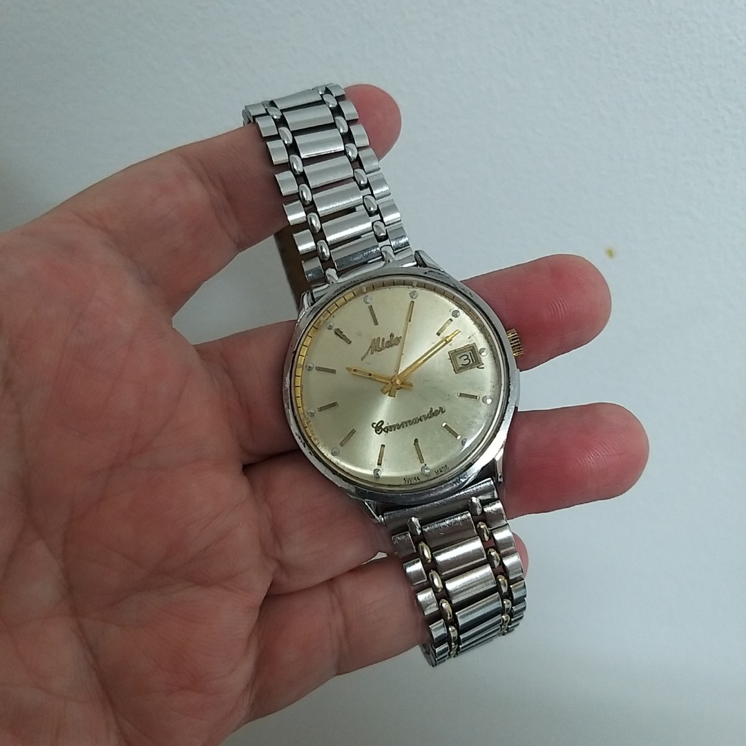 Jam tangan Mido Commander Automatic ORI Vintage Fesyen Pria Jam